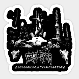 Belphegor Necrodaemon Terrorsathan Album Cover. Sticker